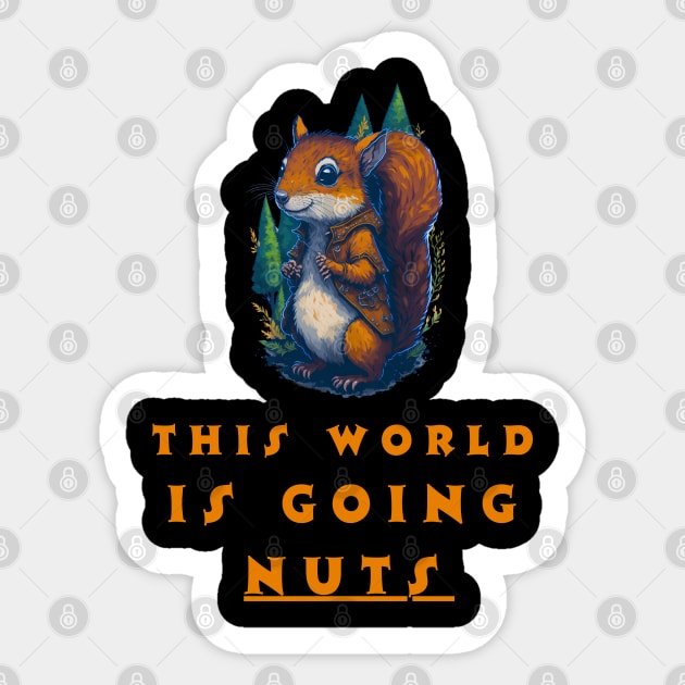 squirrel lover Sticker by vaporgraphic